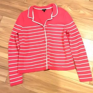 Talbots Button Front Knit Cardigan Sweater Size Large.